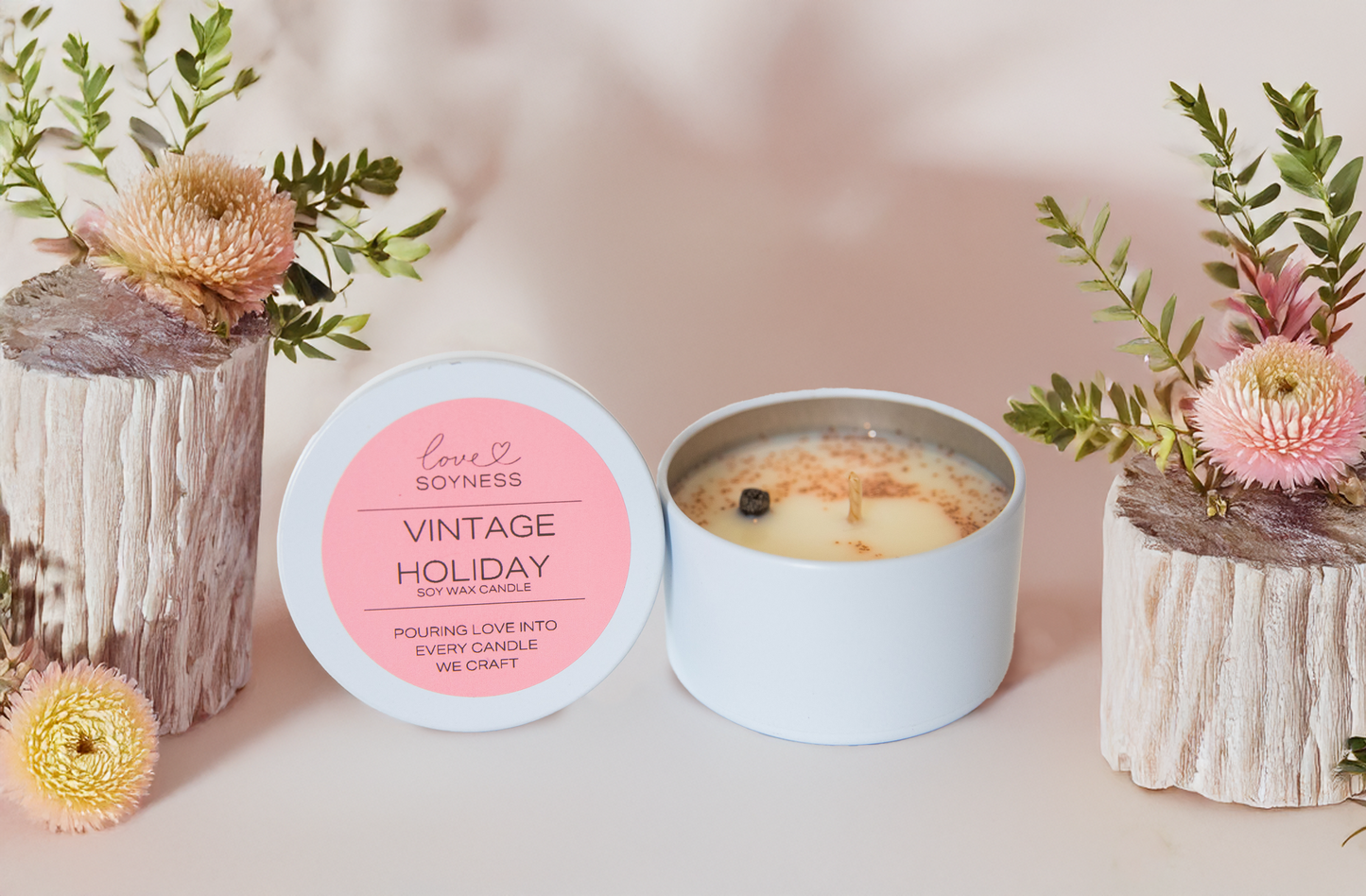 Vintage Holiday Candle