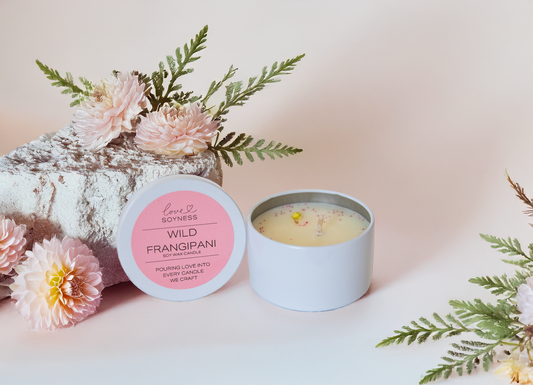Wild Frangipani Tin Candle